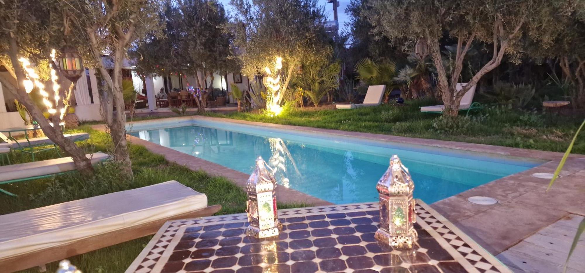 Manzal Lahbab, 2Villas 2Bungalows 2Piscines Et Jardins Ouled Jelal Exteriör bild